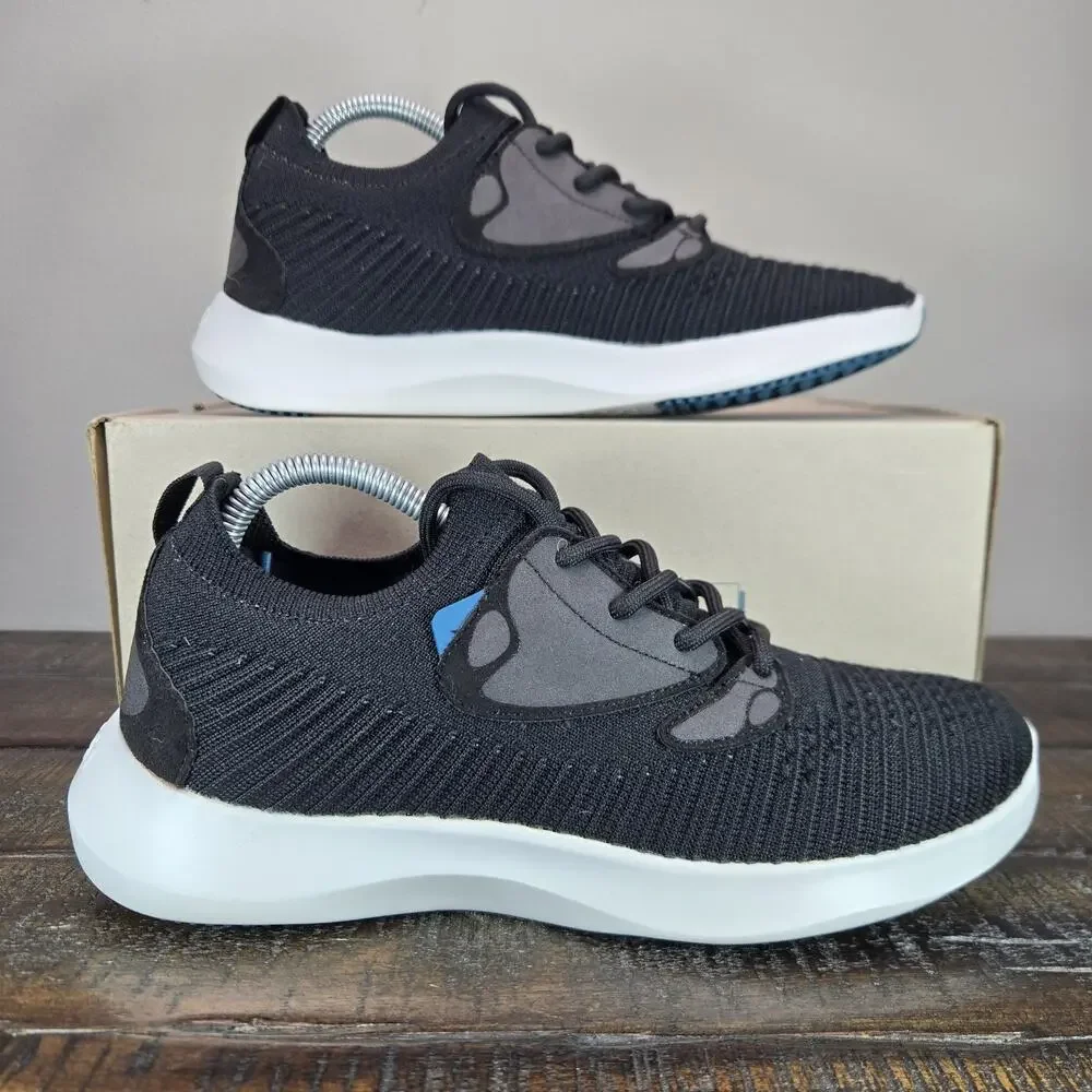 Vessi Everyday 2.0 Lace Up Womens Size 6 Waterproof Shoes Sneakers Onyx Black